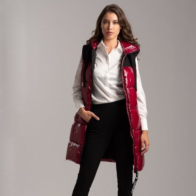 Smanicato lungo TECNO donna trapuntato con contrasti